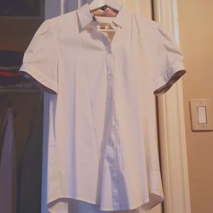 Women's Short Sleeve Burberry Brit White Shirt